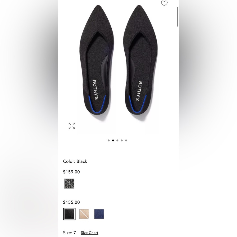 Rothy's Women's The Point ll Flats - Picture 2 of 8